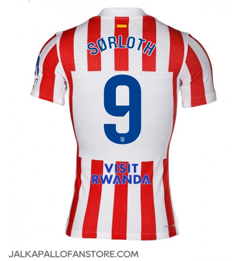 Atletico Madrid Alexander Sorloth #9 Kotipaita 2025-26 Lyhythihainen Atletico Madrid Alexander Sorloth #9 Kotipaita 2025-26 Lyhythihainen